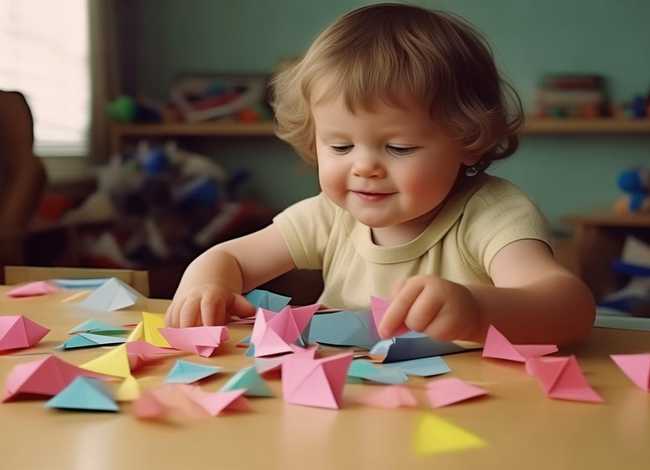 小时候折纸儿童 折纸 小时候