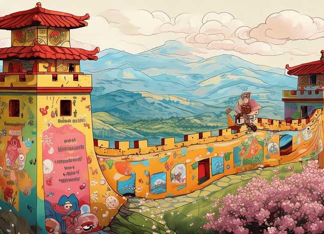 中国长城的故事儿童 - 长城 中国的故事