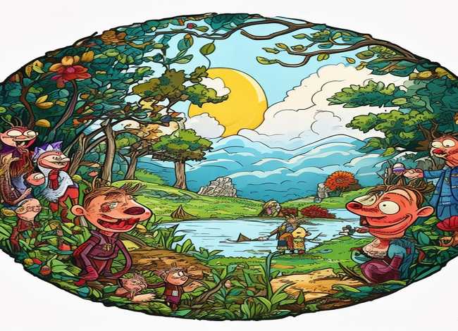 寓言故事连环画手抄报模板；寓言故事连环画手抄报模板图片