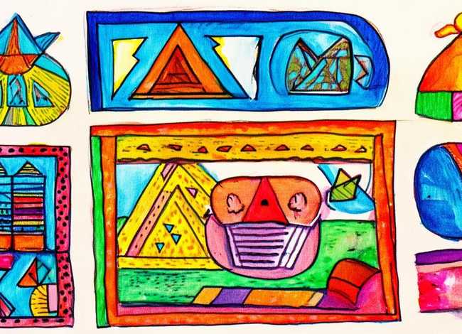 几何图形拓印小故事 - 几何图形故事小报