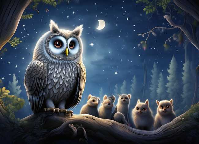 猫头鹰的故事、猫头鹰的故事睡前故事