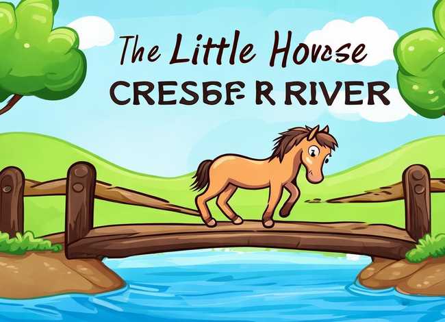 儿童故事带字图片小马过河（幼儿故事《小马过河》图片大全）