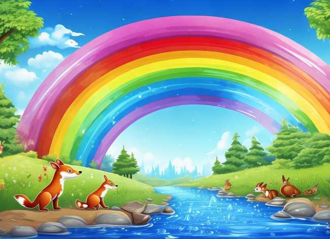 彩虹故事绘本图片，彩虹故事绘本图片高清