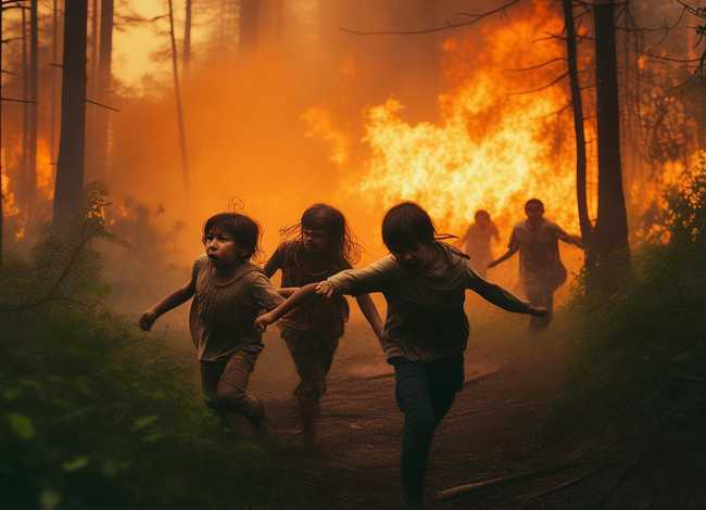 森林着火了幼儿故事，森林大火的幼儿故事