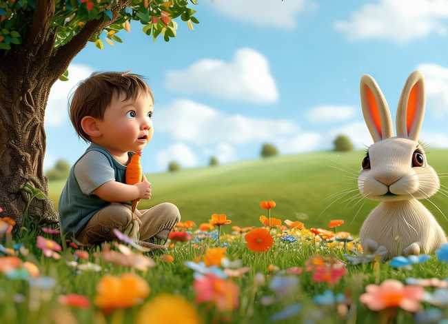 儿童故事守株待兔的故事 幼儿故事守株待兔的故事