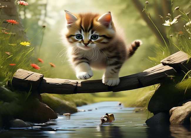 儿童故事大全小猫过河、小猫过河的故事