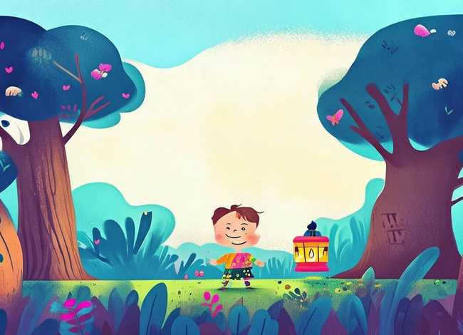 儿童故事插画简约、儿童故事插画优秀作品图片