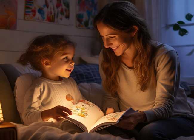 给小孩说睡前故事；给小孩说睡前故事的话