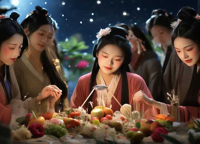 乞巧古诗的故事（乞巧古诗的故事有哪些）