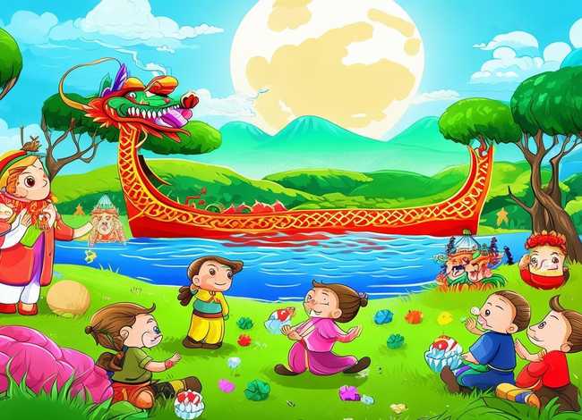 端午节儿童故事背景视频 端午节幼儿故事视频