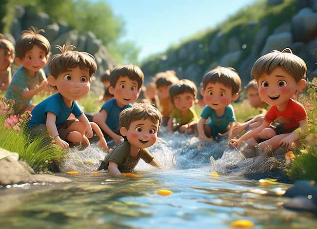儿童故事河边喝水 幼儿小河边故事