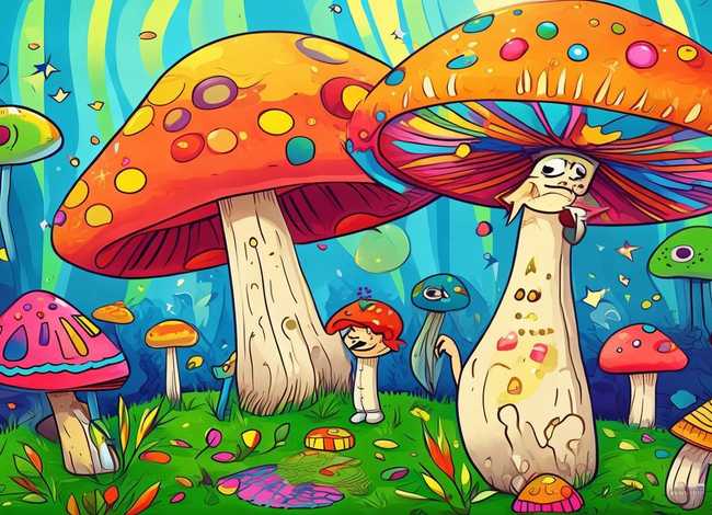 蘑菇儿童画 - 蘑菇儿童画范画