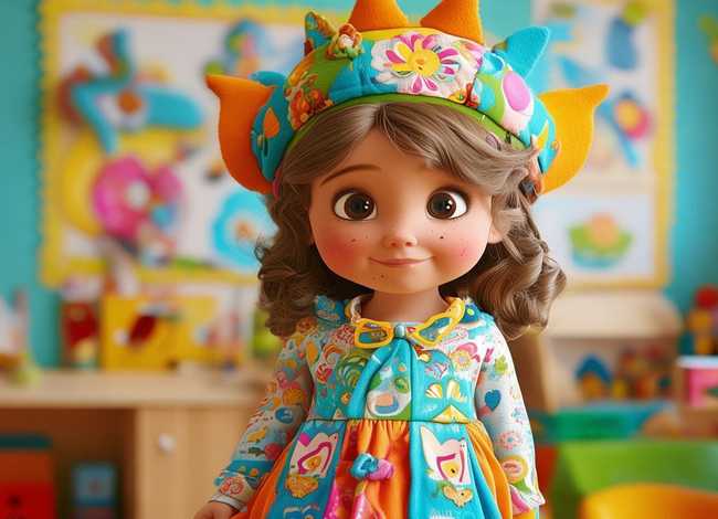 儿童讲故事服装女童 幼儿园讲故事服装