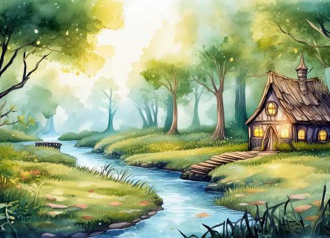 水彩故事插图，水彩故事插图图片