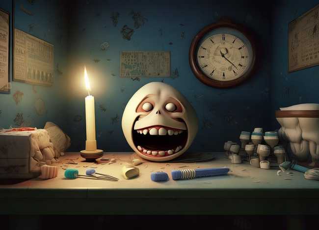 牙齿的故事、不刷牙齿的故事