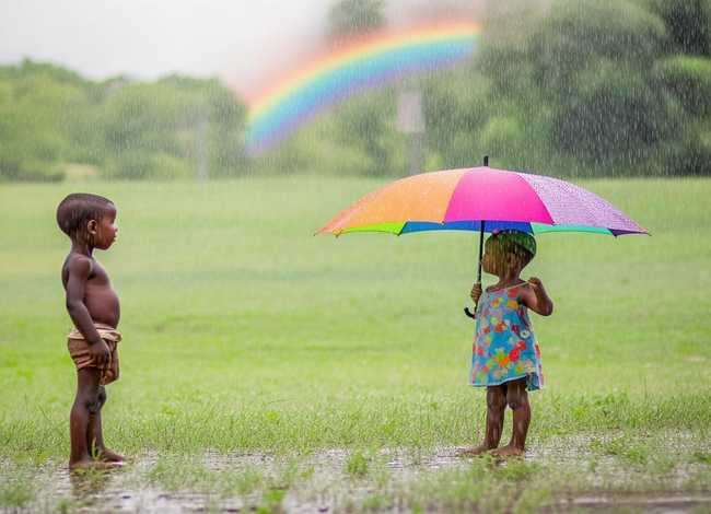 伞的孩子故事书免费看，有伞的孩子和没伞的孩子的故事