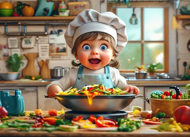 儿童炒菜食谱绘本（幼儿食谱炒菜大全）