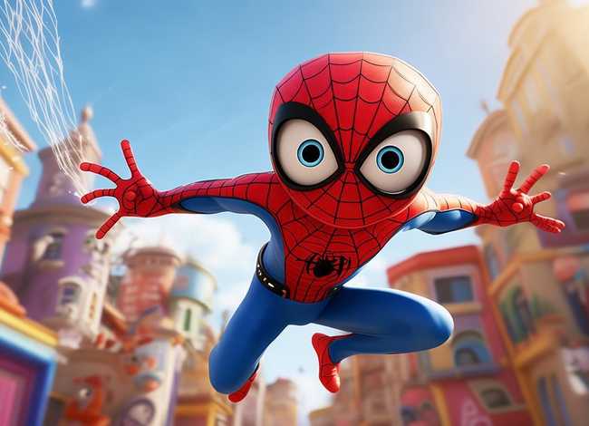 儿童故事蜘蛛侠动画片；蜘蛛侠儿童动画片段