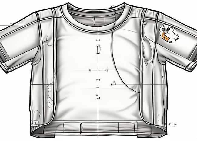 儿童t恤裁剪图（儿童t恤裁剪图解）