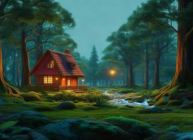 儿童睡前故事森林里的红房子 森林里的小房子绘本故事视频 儿童睡前故事森林里的红房子 森林里的小房子绘本故事视频