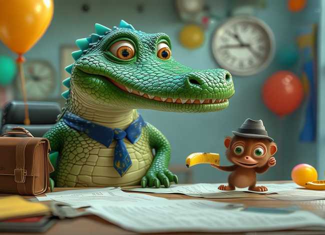 儿童故事鳄鱼先生想要小猴子的心、鳄鱼先生去上班的故事告诉了我们什么