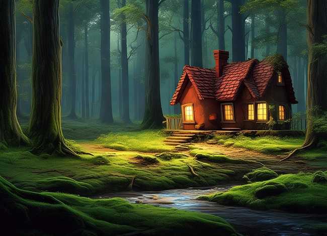 儿童睡前故事森林里的红房子 森林里的小房子绘本故事视频 儿童睡前故事森林里的红房子 森林里的小房子绘本故事视频