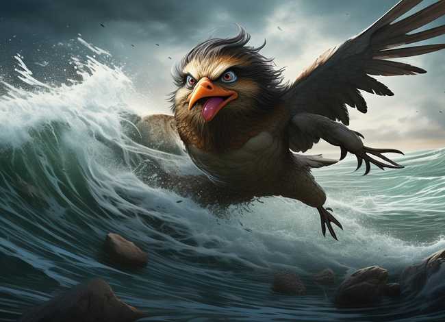 神话故事精卫填海连环画10幅图片；神话故事精卫填海连环画10幅图片大全