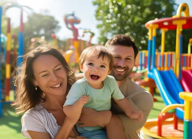 儿童故事爸妈一起去游乐场，和爸爸妈妈一起去游乐场