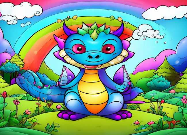 儿童故事简笔画彩色比较难；儿童故事简笔画填色