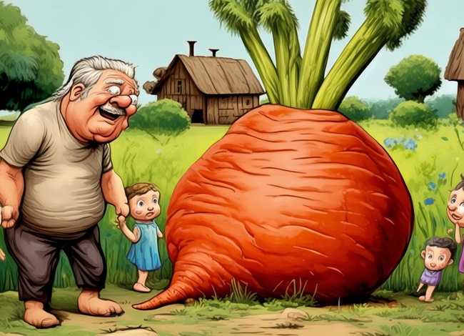 民间故事绘本（拔萝卜俄罗斯民间故事绘本）