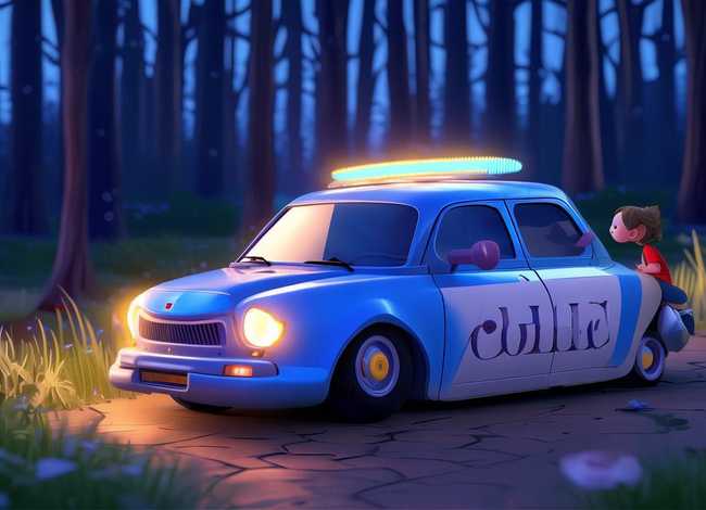 警车的故事儿童睡前故事啄木鸟；警车的故事 幼儿睡前