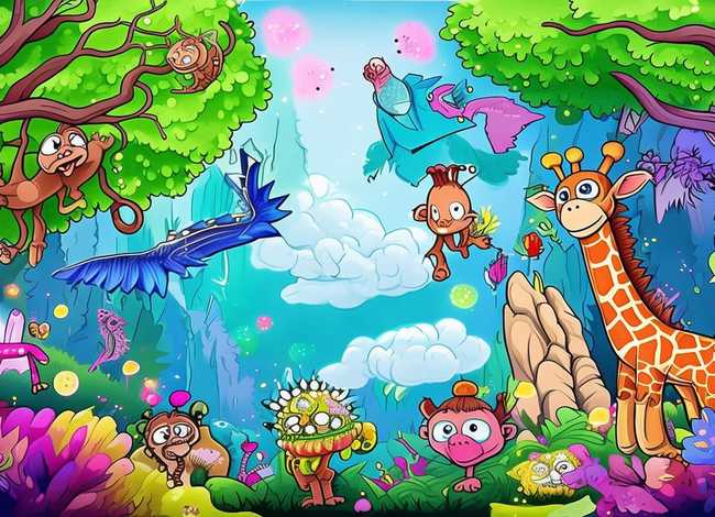 儿童图画故事书动物，故事书动物图画大全