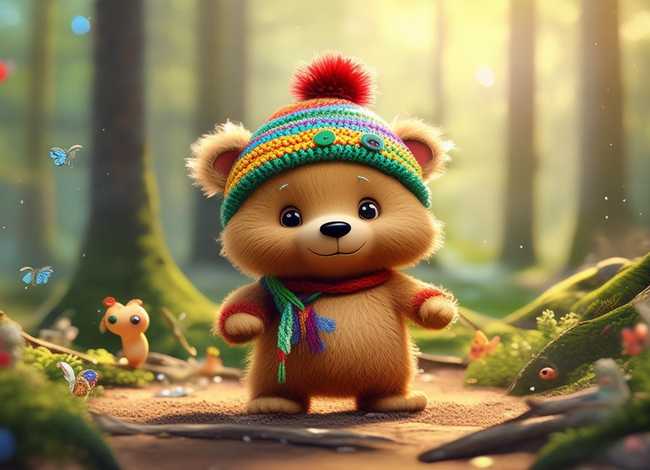 小熊的头发儿童故事 - 幼儿故事小熊的帽子 小熊的头发儿童故事 - 幼儿故事小熊的帽子