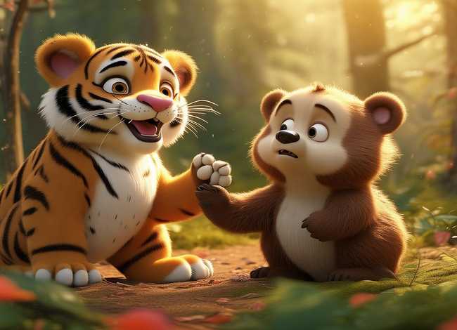 小老虎和小结巴的故事 - 小老虎和小结巴的故事视频