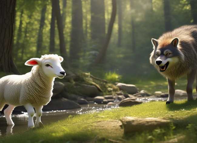 狼和小羊儿童故事完整版情景剧 寓言故事狼和小羊情景剧本