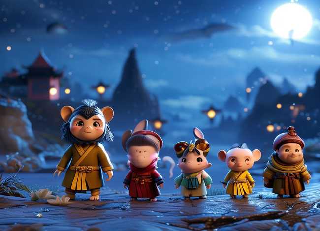 儿童西游记睡前故事英语，英语故事视频西游记