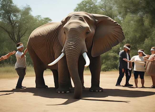 盲人摸象的故事（盲人摸象的故事和寓意）