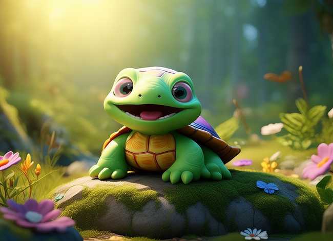 儿童故事小乌龟笑了、小乌龟笑话故事