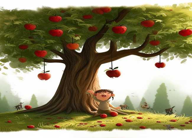 森林的苹果树儿童故事（苹果树的故事绘本）