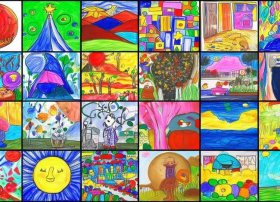外国儿童画绘画作品图片 外国儿童画绘画作品图片大全
