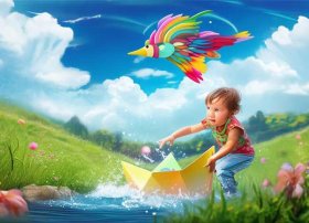 儿童童话故事纸船和风筝全部 - 幼儿故事纸船和风筝