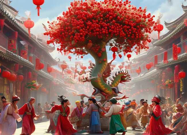 迎春节故事 - 关于迎春的故事情节