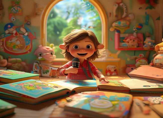 讲故事儿童视频模板；讲故事幼儿视频