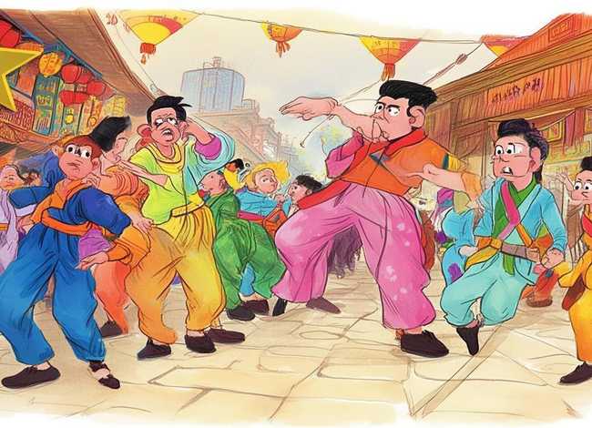 寓言故事邯郸学步；寓言故事邯郸学步手抄报一等奖