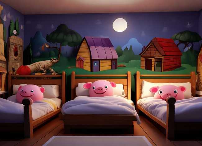 儿童睡前故事三只小猪盖房子音频（三只小猪盖房子的故事睡前故事）