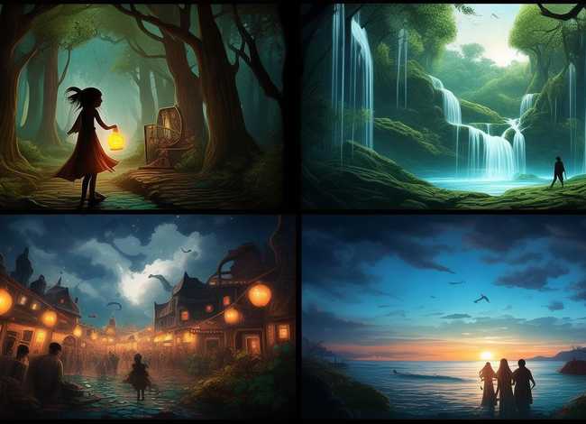 小故事绘画图片四张 小故事绘画图片四张图