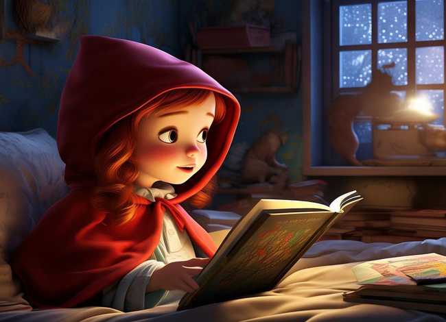 小红帽的故事睡前故事绘本；小红帽的故事睡前故事绘本图片