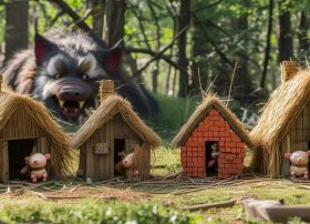 三只小猪英文故事 三只小猪英文故事图片