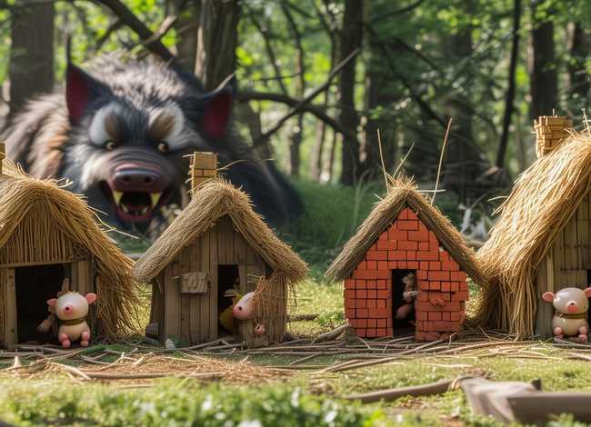 三只小猪英文故事 三只小猪英文故事图片