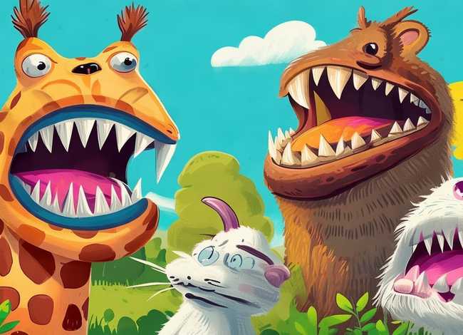 绘本故事动物的牙齿，绘本故事动物的牙齿怎么画